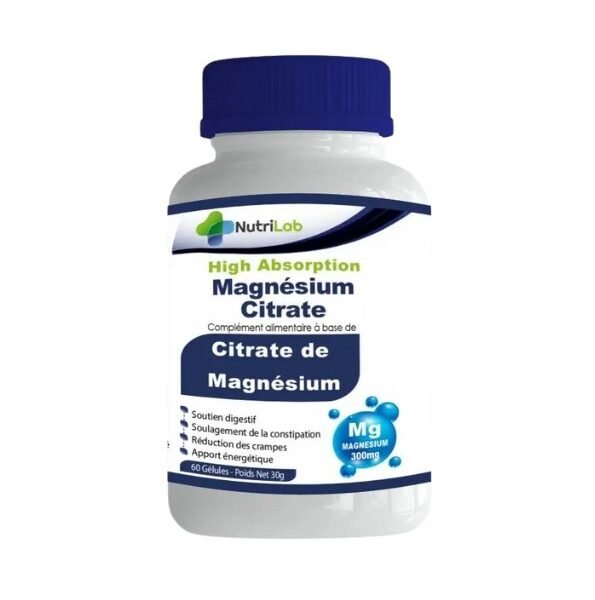 Nutrilab Magnesium Cirate 300mg 60 Gelules