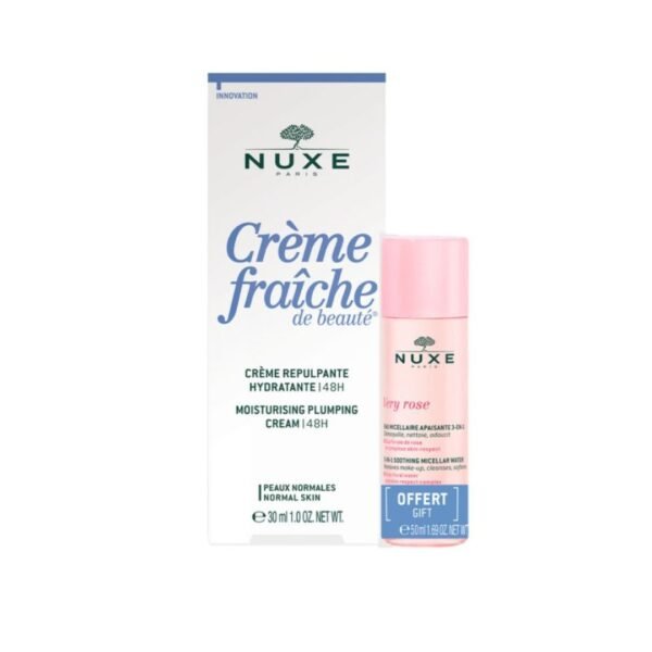 Nuxe Crème Fraiche Riche Peau Sèche 30ml+ Very Rose Eau Micellaire 50ml pack