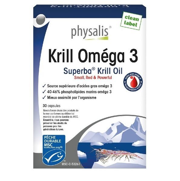 Physalis Krill Omega 3 30 Capsules
