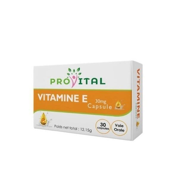Pro Vital Vitamine E Complément Alimentaire 30 Capsule