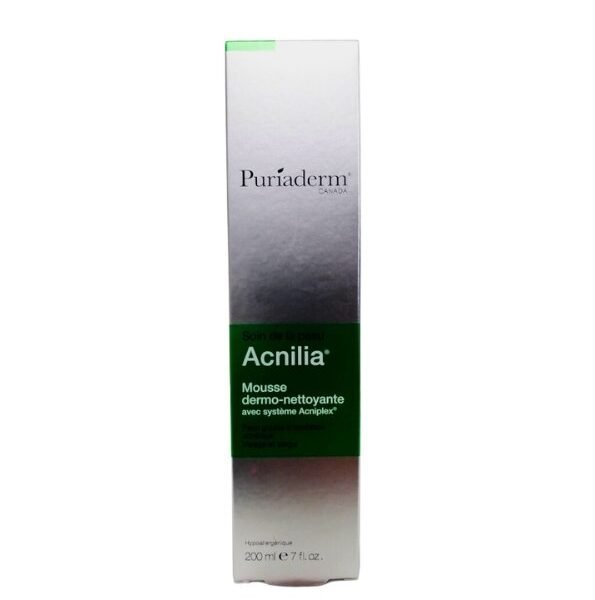 Puriaderm Acnilia Mousse Nettoyant 200ml