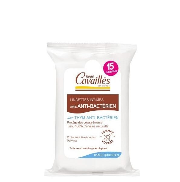 Rogé Cavailles Lingettes Anti Bactérien 15unités