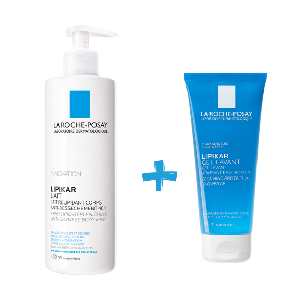 La Roche Posay Lipikar Lait 400ml+ Lipikar Gel Lavant 100ml Pack