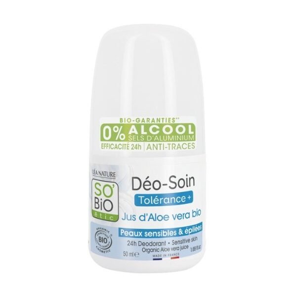 SO BIO DEODORANT TOLERANCE + ALOE VERA 50ML