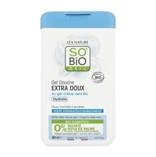 SO BIO GEL DOUCHE ALOE VERA EXTRA DOUX 450ML