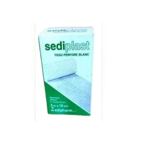 Sediplast Sparadrap Perfore Blanc 5m*10cm