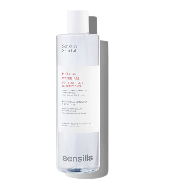 Sensilis-Micellar-Water-AR-400ml-1.png SENSILIS Eau Micellaire AR Peau Sensible et Réactive 400ml – Image 1