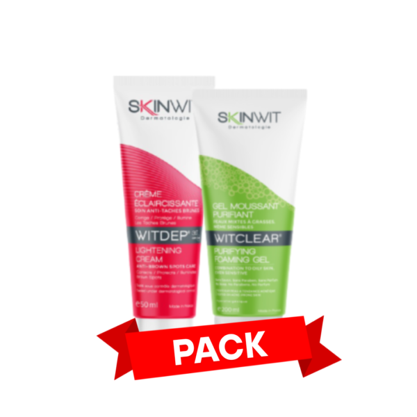 Skinwit Witdep Creme 50ml + Witclear Gel Moussant 200ml Pack