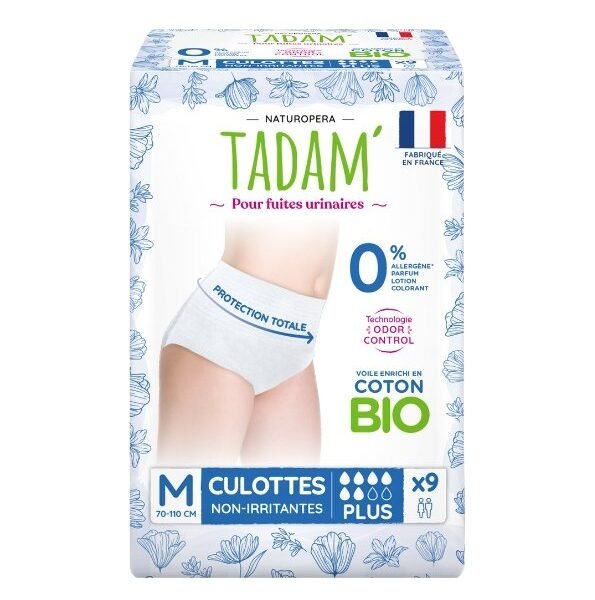 TADAM’ CULOTTES FUITES URINAIRES PLUS TAILLE M X9