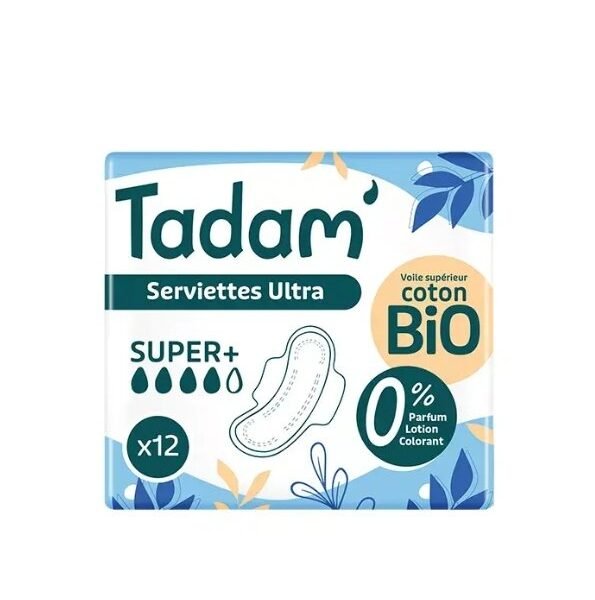 TADAM SERVIETTES ULTRA SUPER 12 UNITES