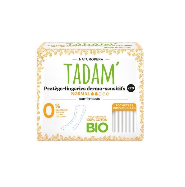 Tadam Protege Lingeries Coton Bio Normal 20un