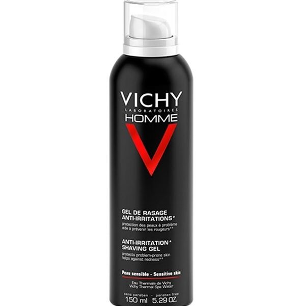 Vichy Homme Gel de Rasage Anti-Irritations Peau Sensible | 150ml