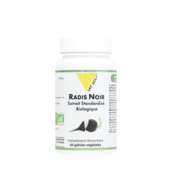 VITALL PLUS RADIS NOIR 250MG 60 GELULES