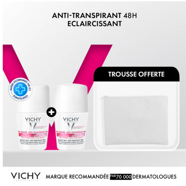 Vichy Deodorant Eclaircissant 2x50ml Trousse