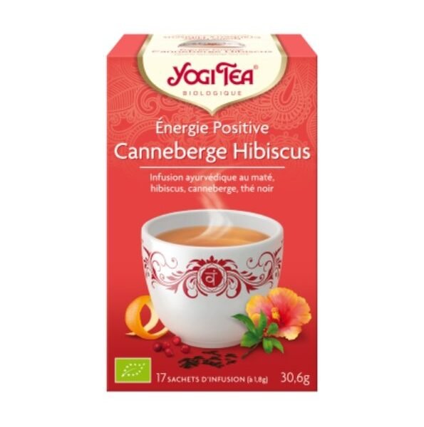 YOGI TEA ENERGIE POSITIVE CRANBERRIES HIBISCUS 17 X 2G