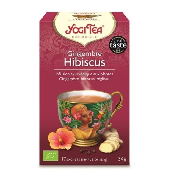 YOGI TEA GINGEMBRE HIBISCUS 17 X 2G