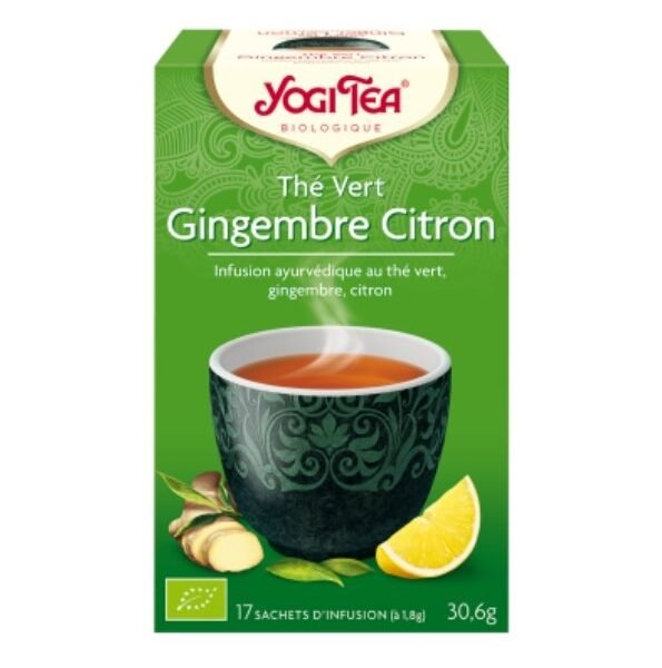 YOGI TEA THE VERT GINGEMBRE CITRON 17 X 2G
