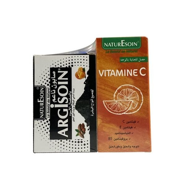 Nature soin Serum Vitamine C 30ml+Argisoin savon noir 125g pack