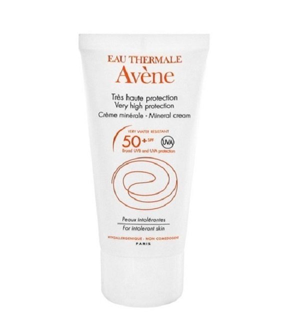 avene-solaire-creme-minerale-spf-50-visage-50-ml-1.jpg Eau Thermale Avène Ecran Solaire Crème Minéral Spf 50+ - 50ml – Image 1