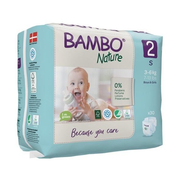 Bambo Nature 2, couches S 3-6kg/30un