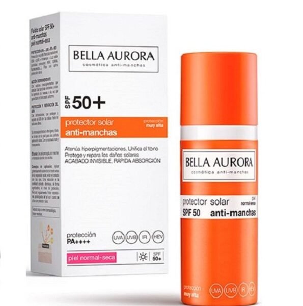 Bella Aurora écran solaire anti-taches SPF50+ SPF50+ Peau Normale et Sèche 50ml