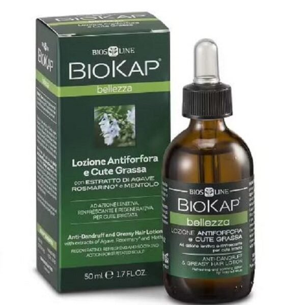 BIOKAP LOTION ANTIPELLICULAIRE ET CHEVEUX GRAS LOTION SANS RINÇAGE 50ML