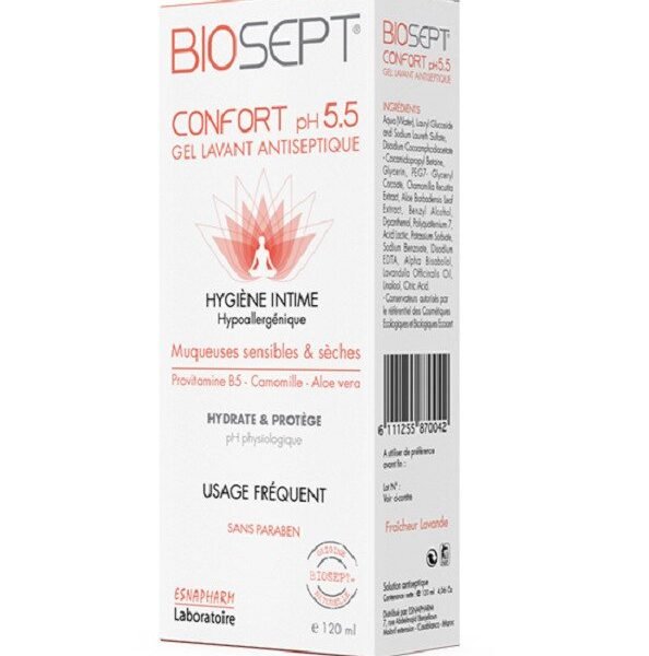 Biosept 5.5 Gel Nettoyant Traitant 120Ml