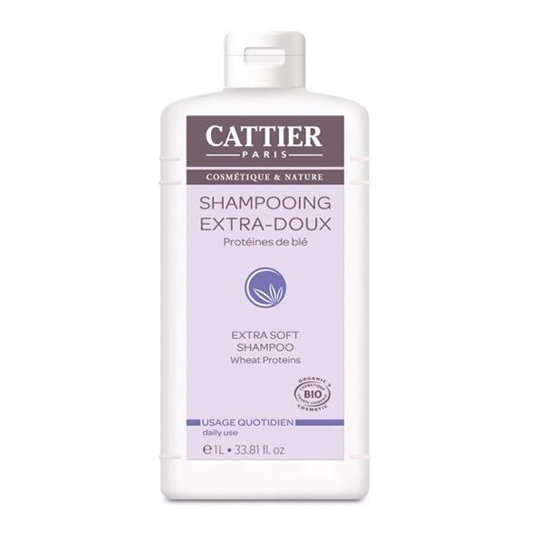 Cattier Shampooing Extra doux Usage Frequent 1L