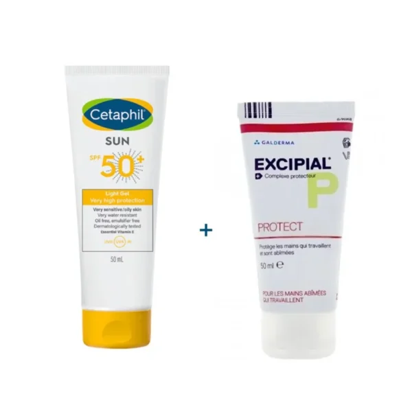 Cetaphil Sun Light gel spf50+ 100ml = Excipial Repair Offert