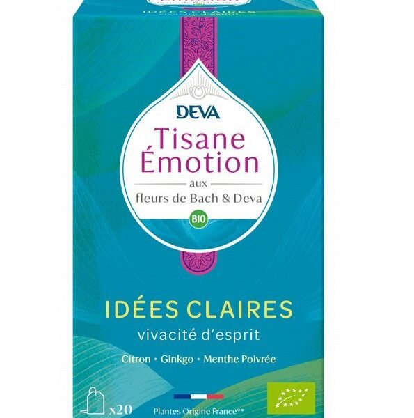 DEVA Tisane Emotion Idées Claires Vivacité d'esprit 20 Sachets