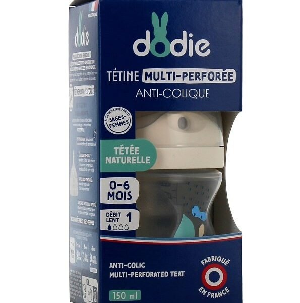 DODIE Biberon Tétine Multi-Perforée ROSE 0-6mois 150ml