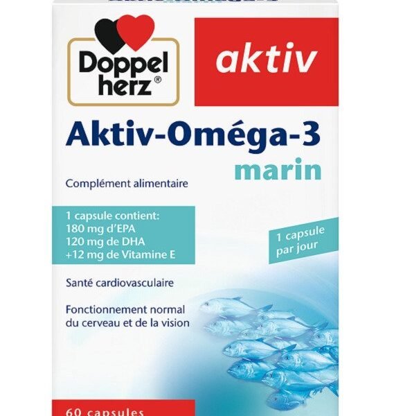 Doppel Herz Aktiv Omega-3 Marin 60 Capsules