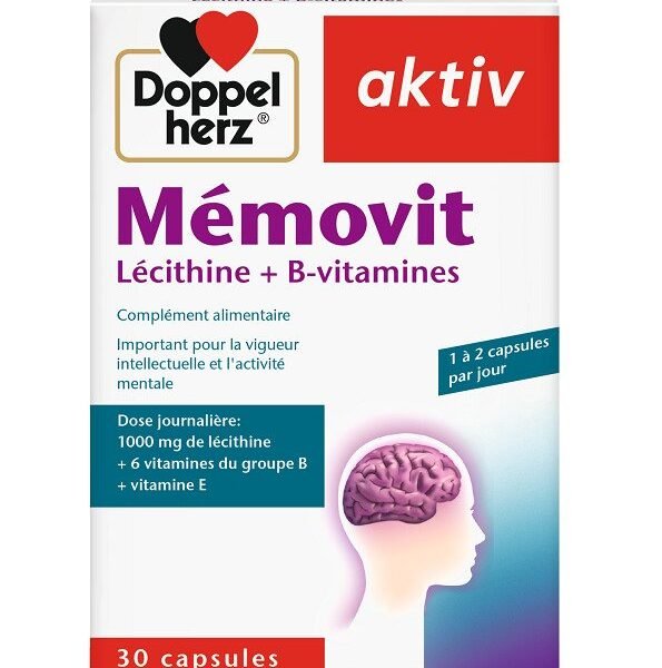 Doppel Herz Aktiv Mémovit Lécithine + B-vitamines 30 Capsules