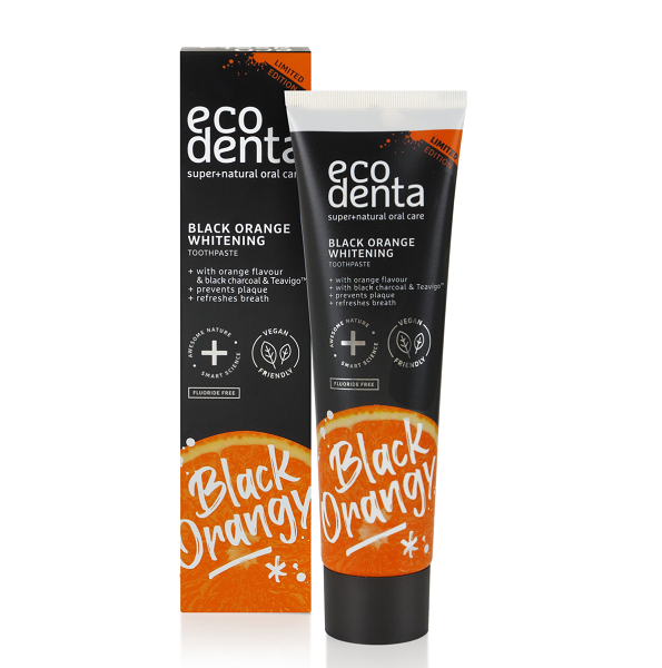 ECODENTA Dentifrice Blanchissant au Charbon Actif et à l’Orange 100ml