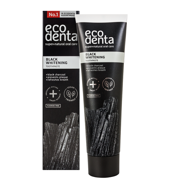ECODENTA Dentifrice Blanchissant au Charbon Actif 100ml