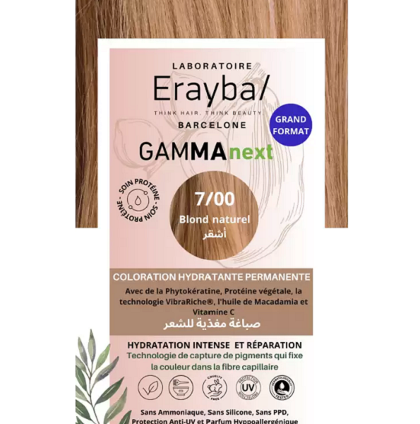 Erayba Gamma Next Coloration 7/00 Blond Natural Coloration Hydratante Permanente
