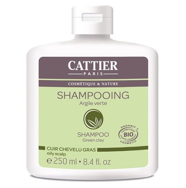 Cattier Shampooing Argile vert Cheveux gras 250ml