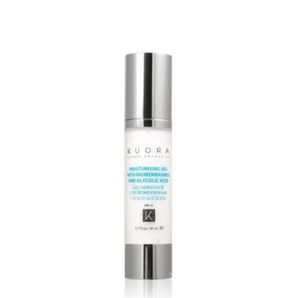 KUORA GEL HYDRATANT AUX BIOMEMBRANES ET A L'ACIDE GLYCOLIQUE SPF10 50ML