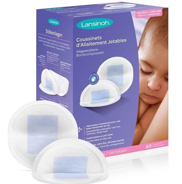 Lansinoh Coussinets d’allaitement jetable Blue Lock - 60 unités