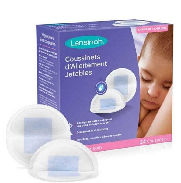 Lansinoh Coussinets d’allaitement jetable Blue Lock - 24 unités