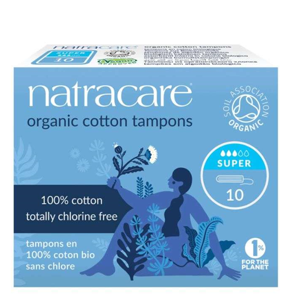 NATRACARE TAMPONS SUPER SANS APPLICATEUR 10 Unités