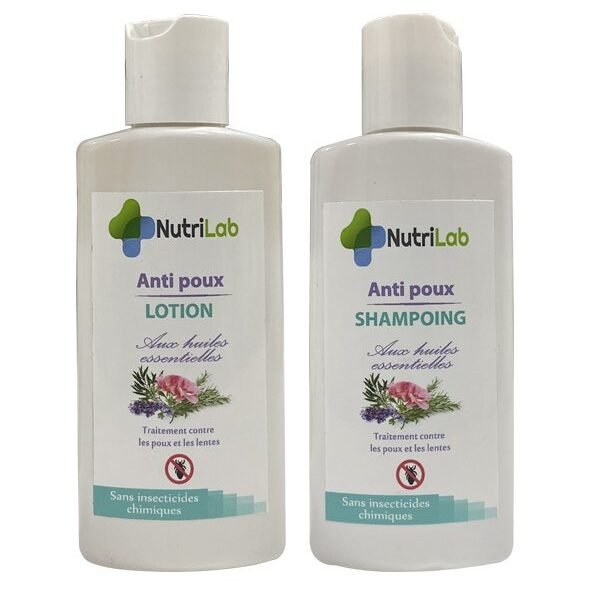 Nutrilab anti poux lotion et shampoing 125ml pack 2en1