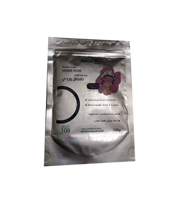 sante-bio-argile-rose-1.jpg SANTE BIO PREMIUM Poudre Visage Argile Rose 100G – Image 1