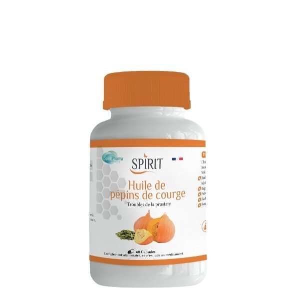Spirit Huile de Pépins de Courge 60 Capsules