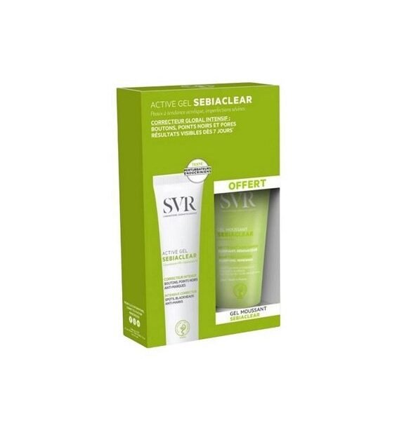 SVR Sebiaclear Active 40ml + Gel Moussant 55ml OFFERT