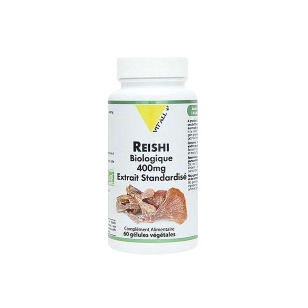 testes-35.png VITALL PLUS Reishi 400mg 60 gelules – Image 1