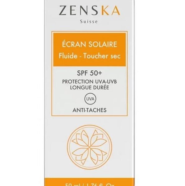 ZENSKA ÉCRAN SOLAIRE FLUIDE TOUCHER SEC – 50ml